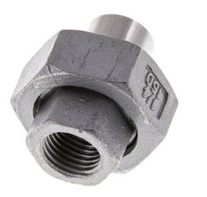 Unión Conector Recto Rp1/4'' Hembra x 13.5mm Extremo Soldar Acero Inoxidable Junta Plana PTFE 150bar (2107.5psi)