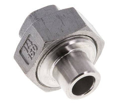 Unión Conector Recto Rp1/4'' Hembra x 13.5mm Extremo Soldar Acero Inoxidable Junta Plana PTFE 150bar (2107.5psi)