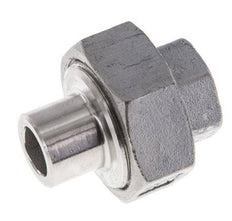 Unión Conector Recto Rp1/4'' Hembra x 13.5mm Extremo Soldar Acero Inoxidable Junta Plana PTFE 150bar (2107.5psi)