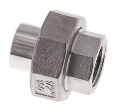 Union Straight Connector Rp1/2'' Female x 21.3mm Weld End Stainless Steel Flat Seal PTFE 150bar (2107.5psi)