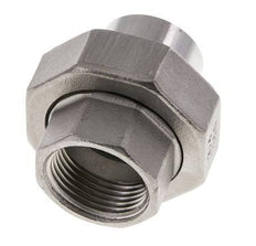 Unión Conector Recto Rp3/8'' Hembra x 17.2mm Extremo Soldar Acero Inoxidable Junta Plana PTFE 150bar (2107.5psi)