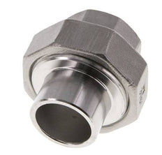 Union Straight Connector Rp3/4'' Female x 26.9mm Weld End Stainless Steel Flat Seal PTFE 150bar (2107.5psi)