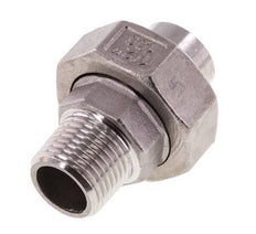 Racor recto de unión R1/2'' Macho x 21,3 mm Extremo para soldar Junta cónica de acero inoxidable 16bar (224,8psi)