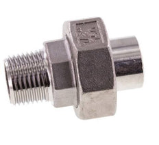 Racor recto de unión R1/2'' Macho x 21,3 mm Extremo para soldar Junta cónica de acero inoxidable 16bar (224,8psi)