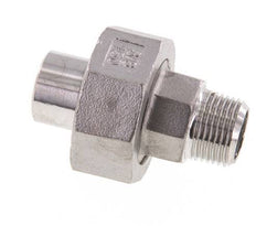 Racor recto de unión R3/8'' Macho x 17,2mm Extremo para soldar Junta cónica de acero inoxidable 16bar (224,8psi)