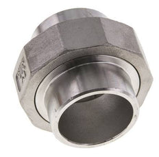Racor recto de unión 42,4 mm Extremo para soldar Junta cónica de acero inoxidable 16bar (224,8psi)