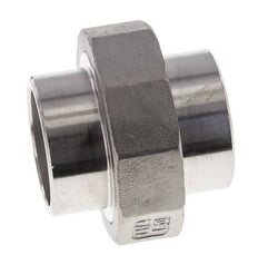 Union Straight Connector 42.4mm Weld End Stainless Steel Conical Seal 16bar (224.8psi)