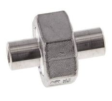Union Straight Connector 10.2mm Weld End Stainless Steel Conical Seal 16bar (224.8psi)