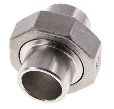 Racor recto de unión 26,9 mm Extremo para soldar Junta cónica de acero inoxidable 16bar (224,8psi)