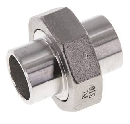Racor recto de unión 26,9 mm Extremo para soldar Junta cónica de acero inoxidable 16bar (224,8psi)