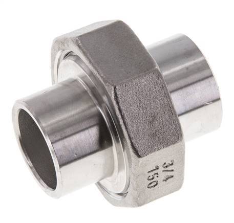 Racor recto de unión 26,9 mm Extremo para soldar Junta cónica de acero inoxidable 16bar (224,8psi)