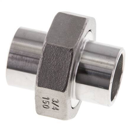 Racor recto de unión 26,9 mm Extremo para soldar Junta cónica de acero inoxidable 16bar (224,8psi)