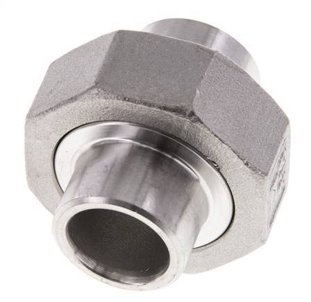 Racor recto de unión 21,3 mm Extremo para soldar Junta cónica de acero inoxidable 16bar (224,8psi)