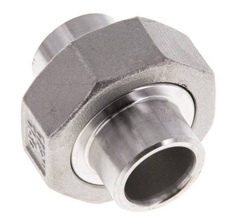 Racor recto de unión 21,3 mm Extremo para soldar Junta cónica de acero inoxidable 16bar (224,8psi)