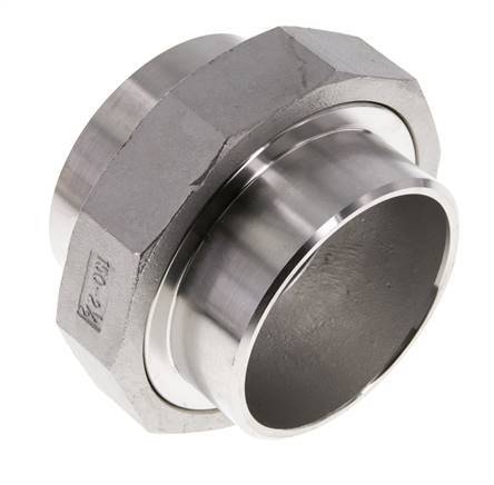 Racor recto de unión 76,1 mm Extremo para soldar Junta cónica de acero inoxidable 16bar (224,8psi)