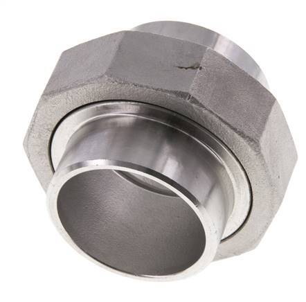 Racor recto de unión 48,3 mm Extremo para soldar Junta cónica de acero inoxidable 16bar (224,8psi)