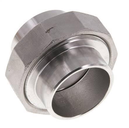 Racor recto de unión 48,3 mm Extremo para soldar Junta cónica de acero inoxidable 16bar (224,8psi)