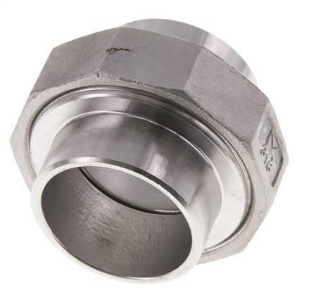 Racor recto de unión 48,3 mm Extremo para soldar Junta cónica de acero inoxidable 16bar (224,8psi)
