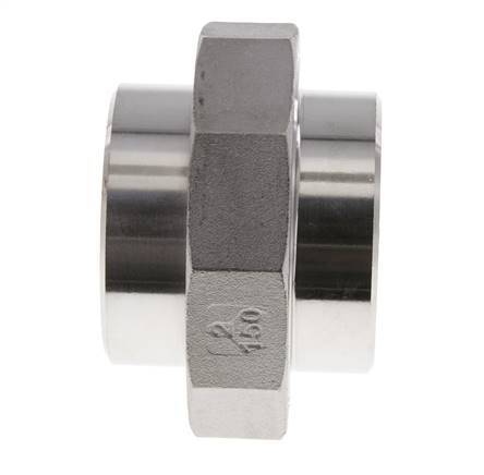 Union Straight Connector 60.3mm Weld End Stainless Steel Flat Seal PTFE 16bar (224.8psi)