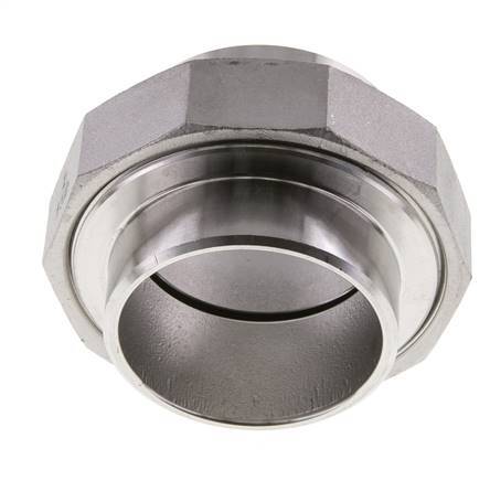 Union Straight Connector 60.3mm Weld End Stainless Steel Flat Seal PTFE 16bar (224.8psi)