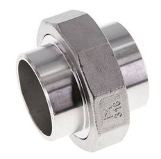 Racor recto de unión 48,3 mm Extremo para soldar Acero inoxidable Junta plana PTFE 16bar (224,8psi)