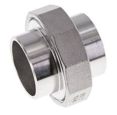 Racor recto de unión 48,3 mm Extremo para soldar Acero inoxidable Junta plana PTFE 16bar (224,8psi)
