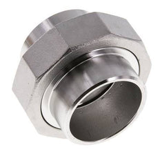 Racor recto de unión 48,3 mm Extremo para soldar Acero inoxidable Junta plana PTFE 16bar (224,8psi)