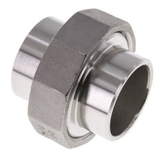 Racor recto de unión 42,4 mm Extremo para soldar Acero inoxidable Junta plana PTFE 16bar (224,8psi)
