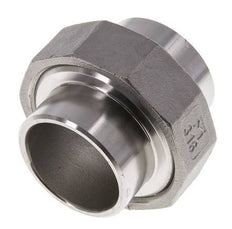 Racor recto de unión 42,4 mm Extremo para soldar Acero inoxidable Junta plana PTFE 16bar (224,8psi)