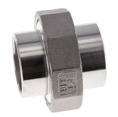 Racor recto de unión 42,4 mm Extremo para soldar Acero inoxidable Junta plana PTFE 16bar (224,8psi)