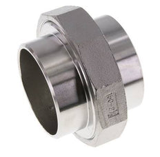 Racor recto de unión 76,1 mm Extremo para soldar Acero inoxidable Junta plana PTFE 16bar (224,8psi)
