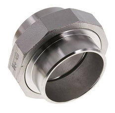 Racor recto de unión 76,1 mm Extremo para soldar Acero inoxidable Junta plana PTFE 16bar (224,8psi)