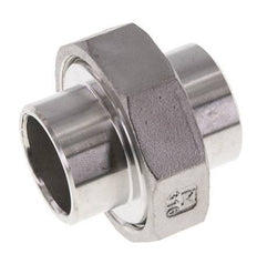 Racor recto de unión 33,7 mm Extremo para soldar Acero inoxidable Junta plana PTFE 16bar (224,8psi)