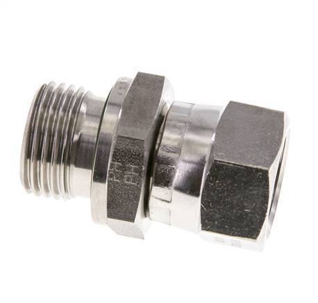 Racor Reductor JIC UNF 3/4''-16 Hembra x G1/2'' Macho Ajustable Acero Inoxidable 275bar (3863.75psi)