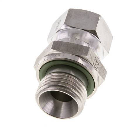 Racor Reductor JIC UNF 3/4''-16 Hembra x G1/2'' Macho Ajustable Acero Inoxidable 275bar (3863.75psi)