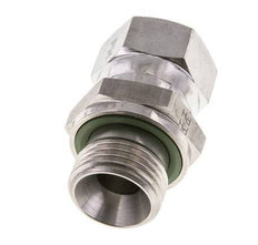 Racor Reductor JIC UNF 3/4''-16 Hembra x G1/2'' Macho Ajustable Acero Inoxidable 275bar (3863.75psi)