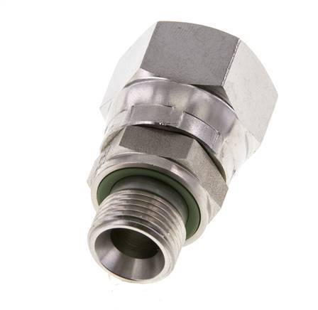 Racor Reductor JIC UNF 7/8''-14 Hembra x G3/8'' Macho Ajustable Acero Inoxidable 210bar (2950.5psi)