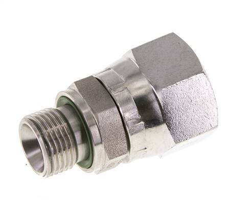 Racor Reductor JIC UNF 7/8''-14 Hembra x G3/8'' Macho Ajustable Acero Inoxidable 210bar (2950.5psi)