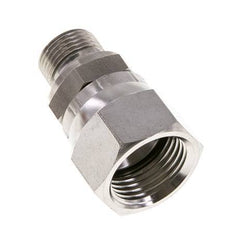 Racor Reductor JIC UNF 7/8''-14 Hembra x G3/8'' Macho Ajustable Acero Inoxidable 210bar (2950.5psi)