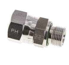 Racor Reductor JIC UNF 3/4''-16 Hembra x G3/8'' Macho Ajustable Acero Inoxidable 275bar (3863.75psi)