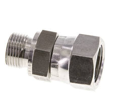 Racor Reductor JIC UNF 3/4''-16 Hembra x G3/8'' Macho Ajustable Acero Inoxidable 275bar (3863.75psi)
