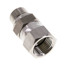 Racor Reductor JIC UNF 3/4''-16 Hembra x G3/8'' Macho Ajustable Acero Inoxidable 275bar (3863.75psi)