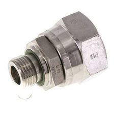 JIC Reducing Nipple UN 1-5/16''-12 Female x G1/2'' Male Adjustable Stainless Steel 170bar (2388.5psi)