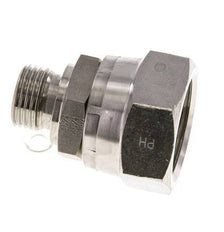 JIC Reducing Nipple UN 1-5/16''-12 Female x G1/2'' Male Adjustable Stainless Steel 170bar (2388.5psi)