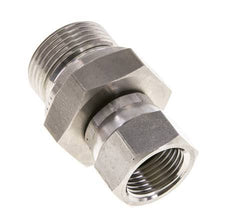 JIC Reducing Nipple UNF 3/4''-16 Female x G3/4'' Male Adjustable Stainless Steel 250bar (3512.5psi)