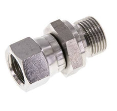 JIC Reducing Nipple UNF 9/16''-18 Female x G3/8'' Male Adjustable Stainless Steel 275bar (3863.75psi)
