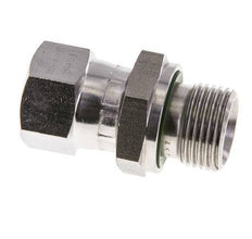 JIC Reducing Nipple UNF 9/16''-18 Female x G3/8'' Male Adjustable Stainless Steel 275bar (3863.75psi)