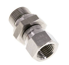 Racor Reductor JIC UNF 9/16''-18 Hembra x G3/8'' Macho Ajustable Acero Inoxidable 275bar (3863.75psi)