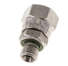 JIC Reducing Nipple UNF 3/4''-16 Female x G1/4'' Male Adjustable Stainless Steel 275bar (3863.75psi)