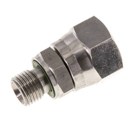 JIC Reducing Nipple UNF 3/4''-16 Female x G1/4'' Male Adjustable Stainless Steel 275bar (3863.75psi)